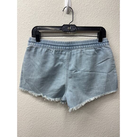 Aerie Bundle Shorts Women's Size S Drawstring Elasticated Raw Hem Chambray - Picture 3 of 6